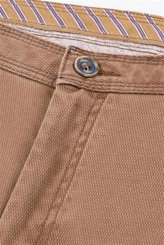 Brązowe spodnie Chinos Napoli 64610 - 10111