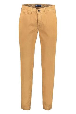 Camelowe spodnie Chinos PBT w jodełkę 60896 - 101551