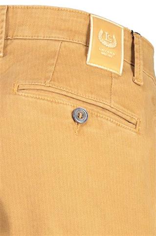 Camelowe spodnie Chinos PBT w jodełkę 60896 - 101571