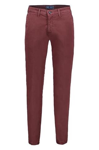 Bordowe męskie spodnie w mikro wzór Chinos PBT 60897 - 101601