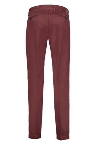 Bordowe męskie spodnie w mikro wzór Chinos PBT 60897 - 101631