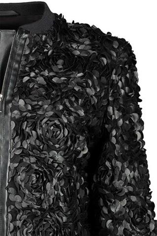 Czarna bomberka damska Aria Rose 84741 - 103101