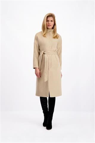 Beżowy płaszcz damski 84786 - 107961