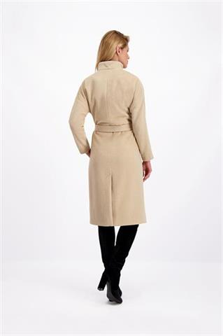 Beżowy płaszcz damski 84786 - 107981