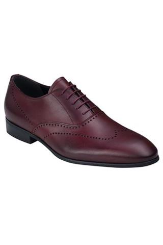Bordowe buty męskie skórzane Lavard Ceremony 72824 - 11631