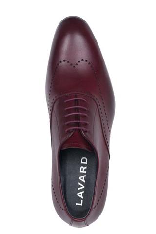 Bordowe buty męskie skórzane Lavard Ceremony 72824 - 11661