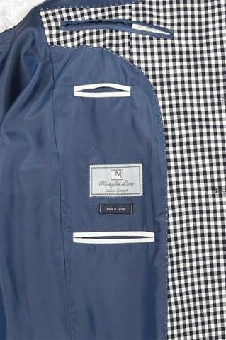 Marynarka męska w kratkę Rolin Navy 46048 - 116921