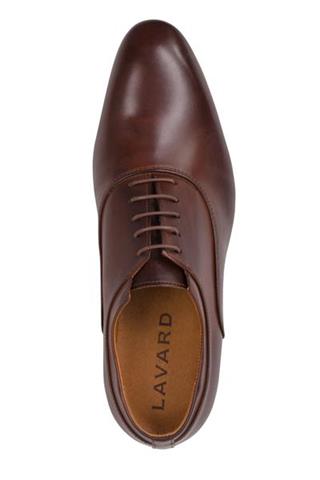 Brązowe buty wizytowe męskie oksfordy 72826 - 11761