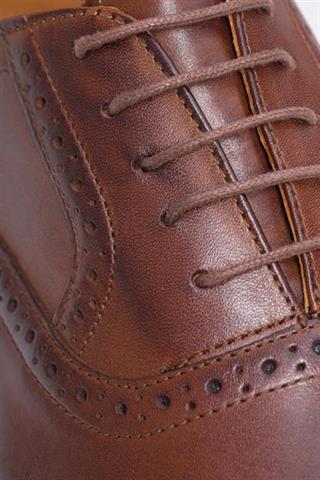 Brązowe męskie buty brogsy 72828 - 11841