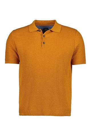 Musztardowa koszulka polo 73859 - 122111