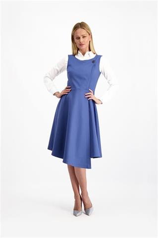 Niebieska sukienka rozkloszowana Sami Twin 84976 - 123771