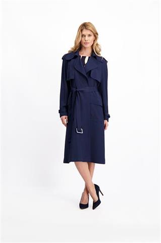 Wiosenny płaszcz damski Jessica Navy 85029 - 126781