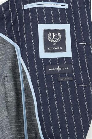 Granatowa marynarka w prążki Mati Fina Stripes 46051 - 128261
