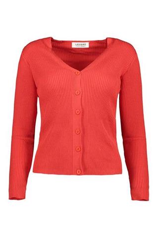 Czerwony sweter damski Sara 85154 - 128821