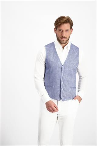 Lniana kamizelka męska Rose blue 10136 - 134081