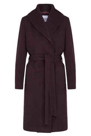 Śliwkowy płaszcz damski Donna Marcol 84007 - 14111