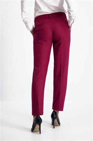 Bordowe spodnie damskie eleganckie Kimi Stam 84508 - 141831