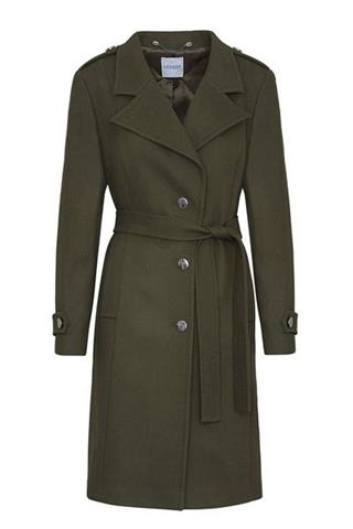 Zielony płaszcz Beella Due Pichi 84017 - 14231