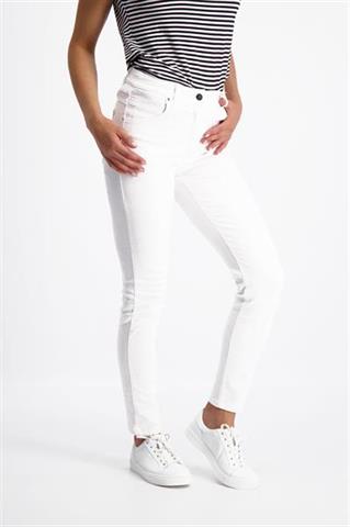 Białe spodnie damskie slim Kora 84692 - 142411