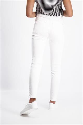 Białe spodnie damskie slim Kora 84692 - 142431