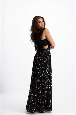 Zwiewna sukienka w kwiaty boho Ursule 85058 - 142631