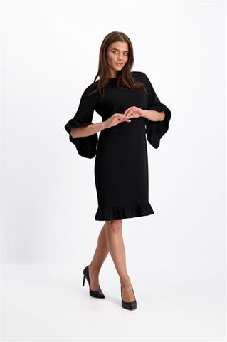 Czarna sukienka z falbanami Juliana 84472 - 143071