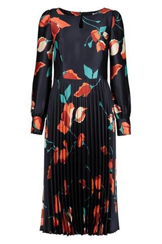 Plisowana sukienka w kwiaty Frida Verdon 85124 - 146281