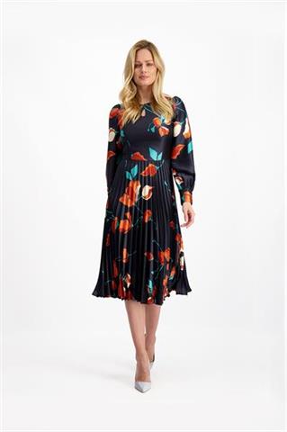 Plisowana sukienka w kwiaty Frida Verdon 85124 - 146291