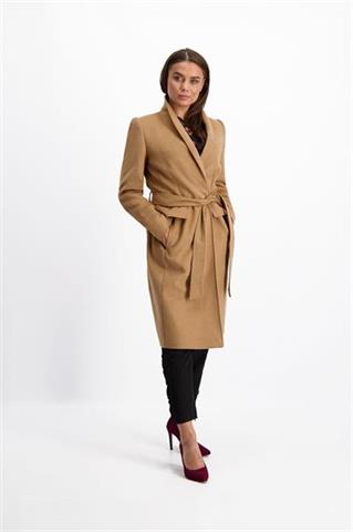 Camelowy płaszcz damski wełniany Donna Tuch 84012 - 147011