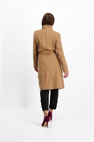 Camelowy płaszcz damski wełniany Donna Tuch 84012 - 147021