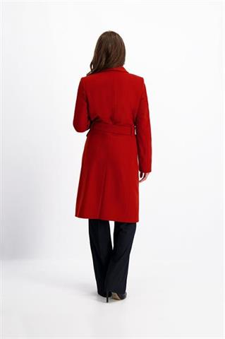 Czerwony płaszcz z wiązaniem w pasie Donna Picchi 84019 - 147801