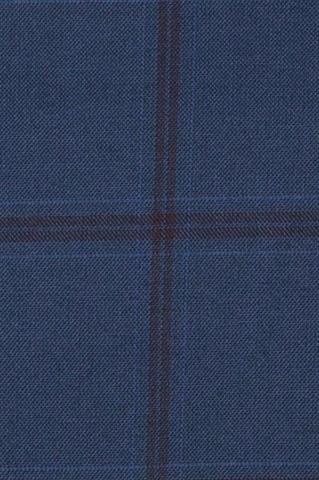 Granatowy garnitur w kratę Mix&Match (254) marynarka - 149111