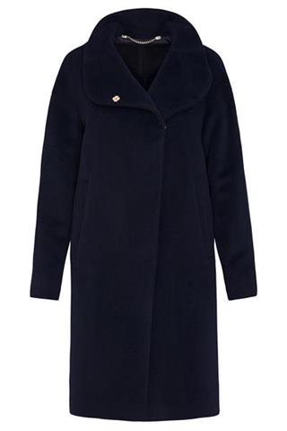 Elegancki Wełniany płaszcz damskie J-Laleo 84434 - 15001