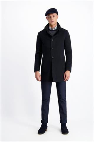 Czarny płaszcz zimowy Graciano Ming Black 23525 - 154791