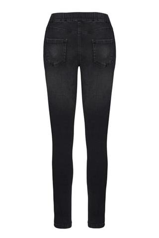 Spodnie jeansowe damskie z przetarciami Venar 84104 - 15481
