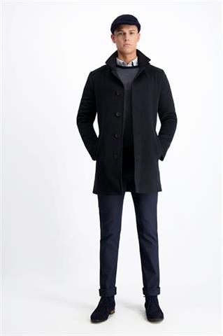 Czarny płaszcz zimowy Graciano Ming Black 23525 - 154811