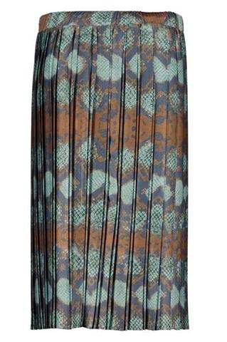 Plisowana spódnica w wężowy print Ashley Snake 85094 - 156851