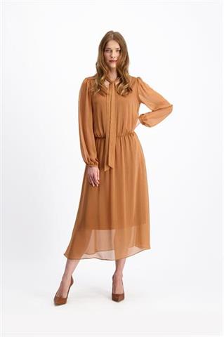 Elegancka cynamonowa sukienka Alicia 85424 - 160911