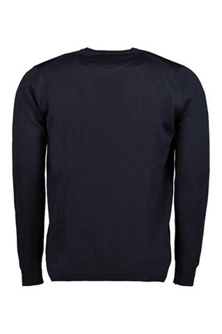Granatowy sweter męski V-Neck 73900 - 166291