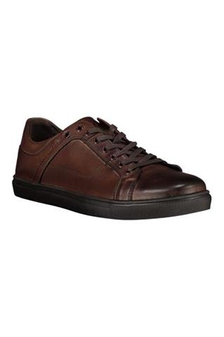 Brązowe sneakersy ze skóry Wojas 73246 - 169901