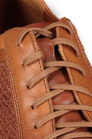 Brązowe sneakersy męskie ze skóry 73259 - 174551
