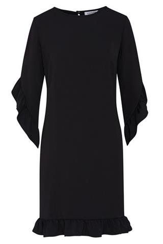 Czarna sukienka z falbanami Juliana 84472 - 17751