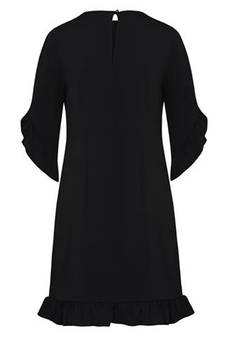 Czarna sukienka z falbanami Juliana 84472 - 17791