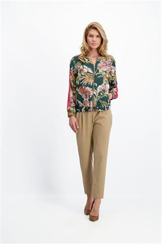 Zielona bomberka damska w kwiaty Tulip 84658 - 180331