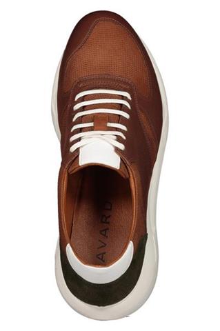 Brązowe sneakersy męskie 73966 - 180501