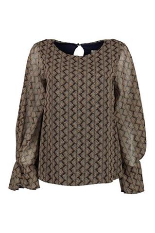 Zwiewna bluzka we wzory 85428 - 181321