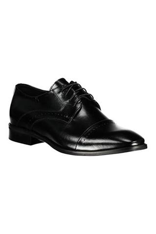 Czarne eleganckie buty męskie 73240 - 187811