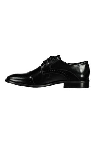 Czarne eleganckie buty męskie 73240 - 187841