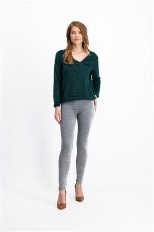Sweter z zielonym włosem 84130 - 190761