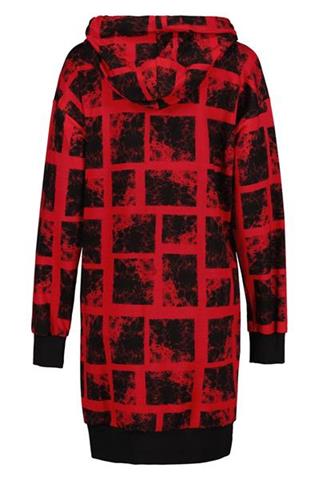 Sukienka oversize z kapturem 58011 - 209351